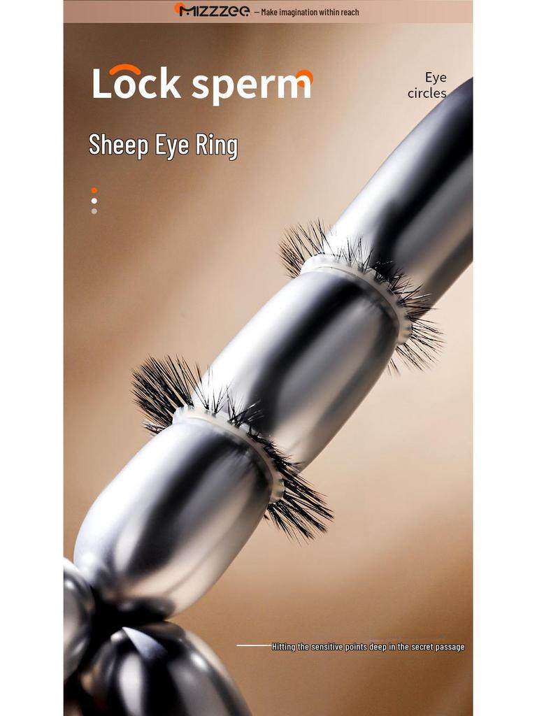 Miji Silicone Sheep Eye Ring - Thick and Thin Hair Lock, Fun Glans and Foreskin Rings for Men, 350/Box.