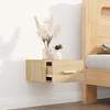 VidaXL Wall-mounted Bedside Table Sonoma Oak 35x35x20 Cm812840