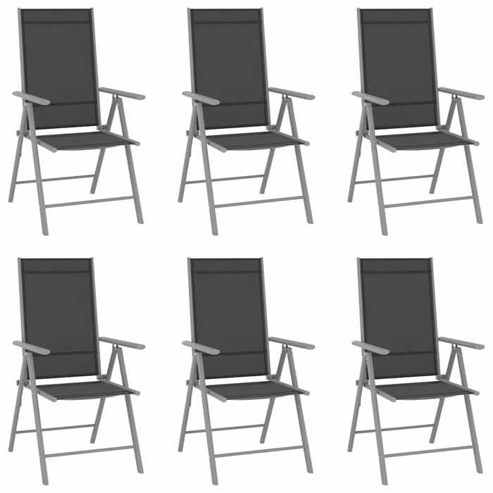 Maison Exclusive - Chaises pliantes 6 pièces Textilène Noir