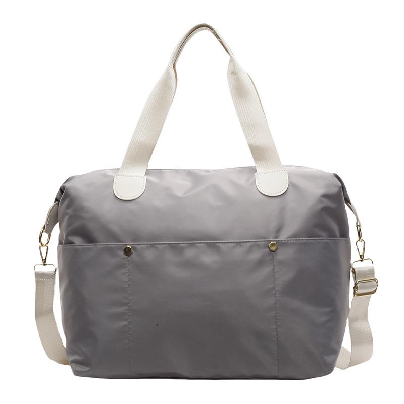 

Casual simple portable travel bag multi-pocket classification design going out daily outdoor picnic storage luggage bag світло-сірого кольору