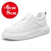 2025 Neue Herren Schuhe mit Höhenerhöhung 10cm unsichtbare Elevator-Sneaker weiß Leder Sport Zapatillas de Hombre Übergröße 46