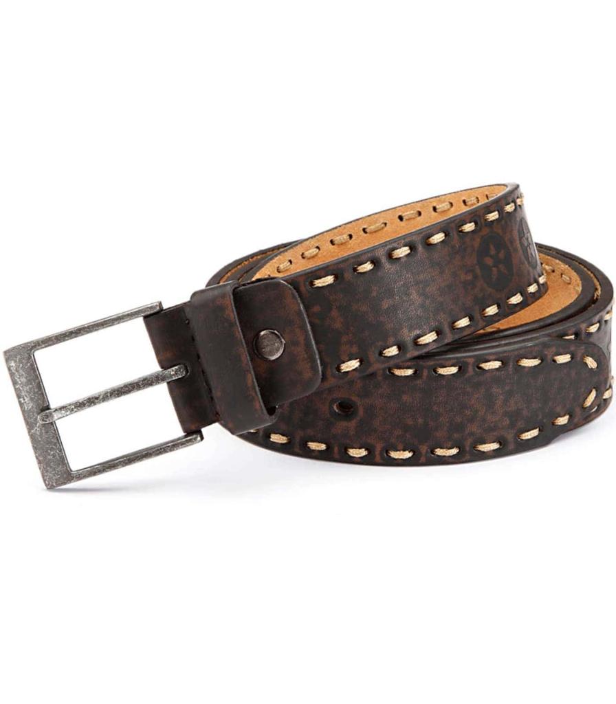 Kalın dikişli erkek jean kemeri