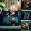 UUFO RobotT Anime Cushion Cover Natural Linen Pillow Case DoubleSided Print Decorative Sofa Pillowcase Home Decor Gift