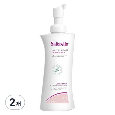 Saforel Ultra Mild Cleansing Foam, 250ml, 2 Pieces