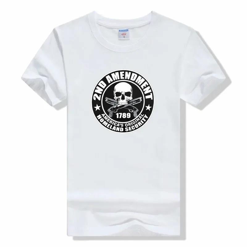 Tee T Shirt Hot Sale Clothes 2nd Amendment Brand Seal of 1791 Vintag American Flag Second 2A Made of USA T shirt