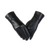 Women's Winter PU Leather Touchscreen Gloves – Fashionable, Windproof & Warm for Outdoor Cycling