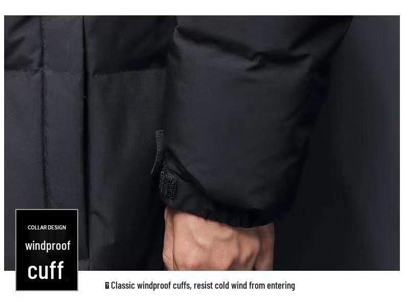 Unisex Superlanger Baumwollgepolsterter Wintermantel für Kunstakademie-Prüfungen