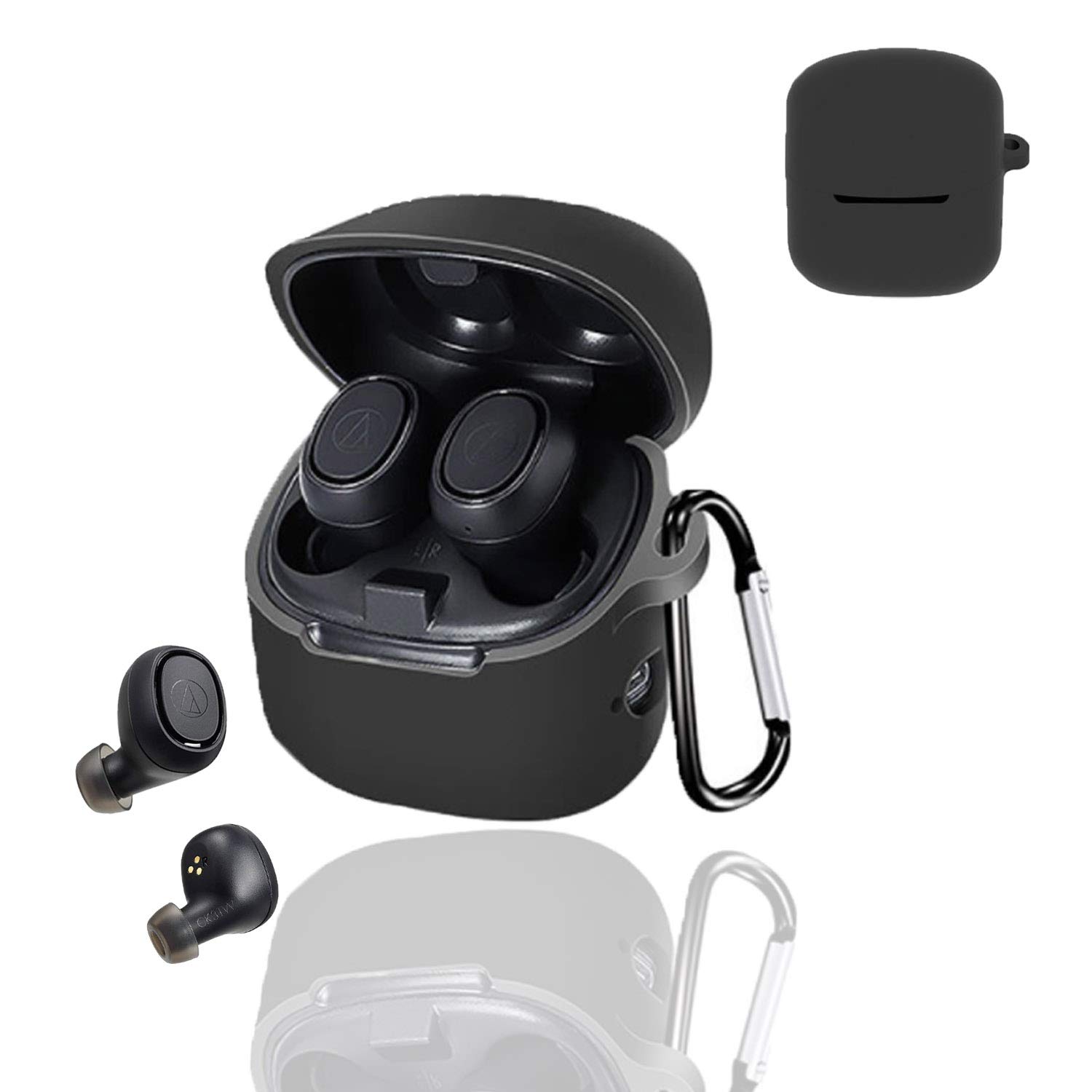 

для Audio Technica ATH-CK3TW ATH-MVL2 TSATH-MVL2 IM чехол силиконовый защитный чехол ATH-CK3TWATH-MVL2 TSATH-MVL2 IM совместимые наушники полный