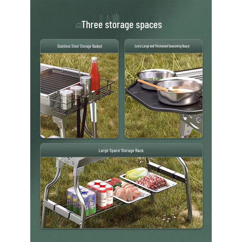 Aoran Outdoor Portable Charcoal BBQ Grill