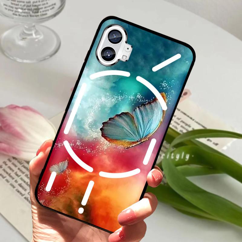 Hülle Für Nothing Phone 1 Hülle Stoßfest Schwarzer Bumper Rückseite Handyhülle Für Nothing Phone 2 Eins zwei Hülle Funda Nothingphone2