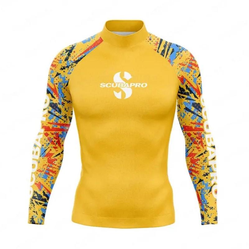 SCUBA Long Sleeve Rash Guard UPF50 Sun Protection Dive Suit Swimming Surfing Water Sports