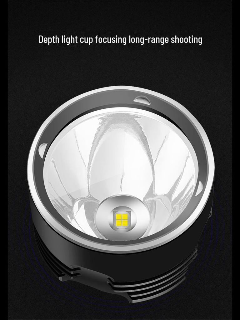 Shenyu P70 Rechargeable Long-Range Flashlight: Super Bright, High-Power, Long-Lasting Searchlight for Outdoor and Home Use.