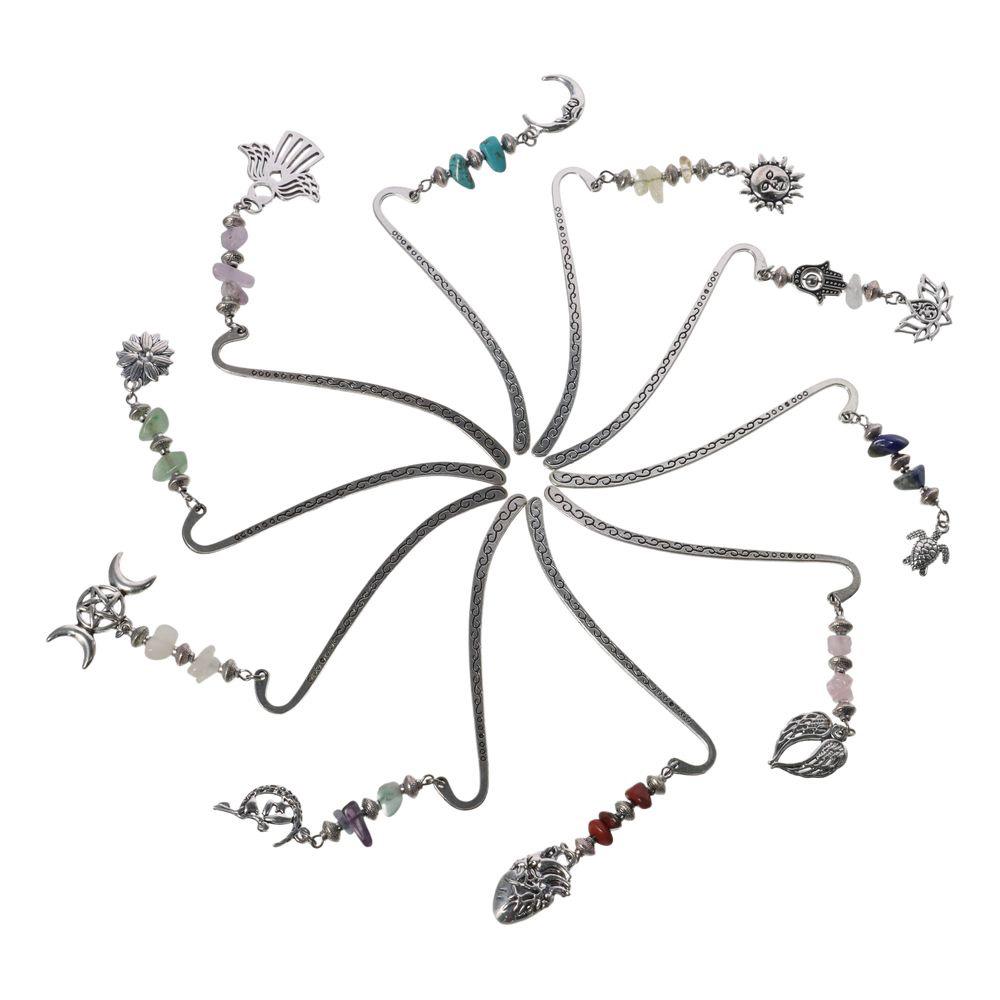 

10 Pcs Metal Hook Bookmarks Silver Bookmarks Unique Book Clip Gift