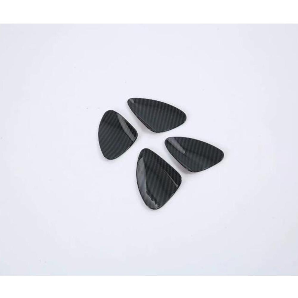 Car Stickers Inner Door Handle Bowl Covers for Lexus ES ES200 ES250 ES300 ES350 2018    Carbon Fiber Pattern