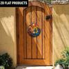Wooden Christ Decor Wood Round Sign -The Birth of Jesus, The Sculptural Style of Gorgeous Colors -for Door, Wall, Home, Room, Farmhouse, Street, Shop