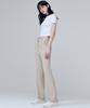 MALOUPE 2140 Stretch Slim Bootcut Pants (Beige)