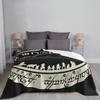 L-Lord Of The Rings Movie Blankets Soft Warm Flannel Throw Blanket Plush for Bed Living Room Picnic Travel Home Couch