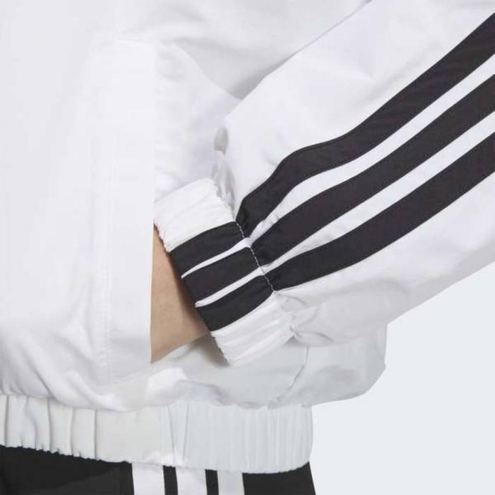 Adidas Women Windbreaker White Casual 3s Woven