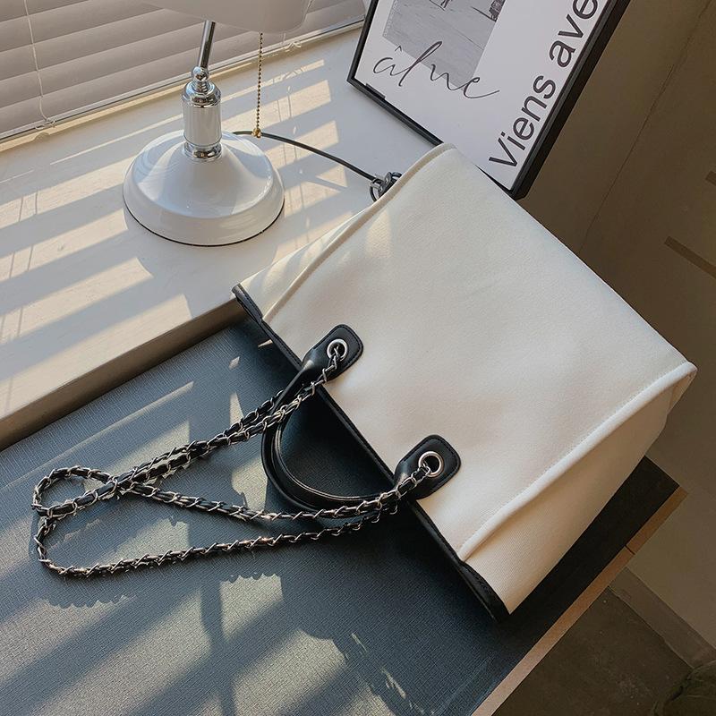 Women's Bags European and American Fashion Handbags Large Capacity Bucket Bags Simple Chain Messenger Tote Bags