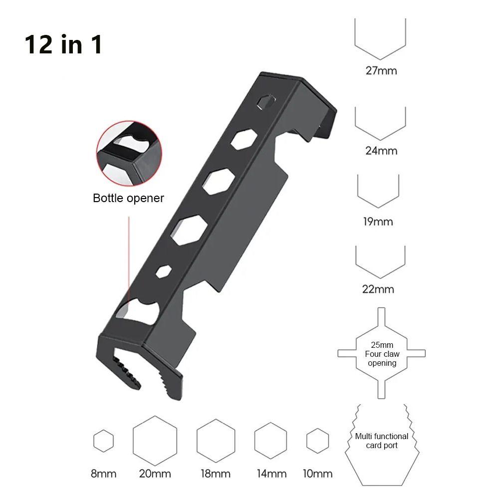 

Двухголовочный гаечный ключ для раковины, регулируемый храповый ключ для ванной, сантехнический гаечный ключ, ванная 12 in 1
