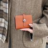 New Vintage Luxury Women Card Holder Small Delicate Ins Minimalist Exquisite Purse Elegant PU Leather Portable Clutch Wallet