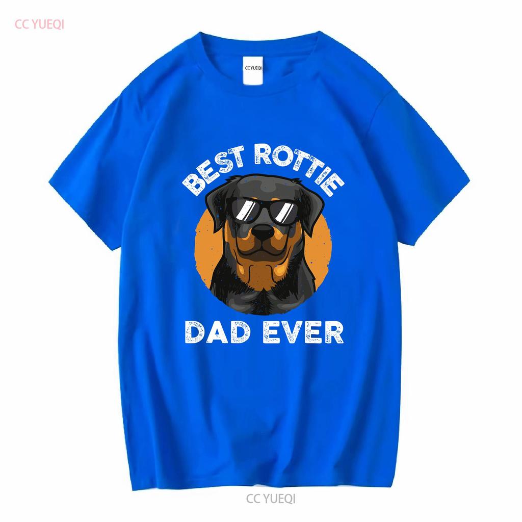 Funny Rottweiler Dad Design For Men Grandpa Rottie Quote T shirt vintage Washed Comfortable streetwear homme Breathable