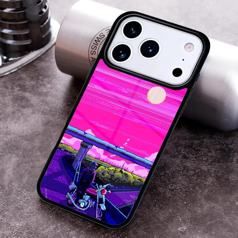 Vaporwave Aesthetic Art Phone Case For iPhone 17,16e,15,14,13,12,11,Mini,Pro,MAX Soft Silicone Cover