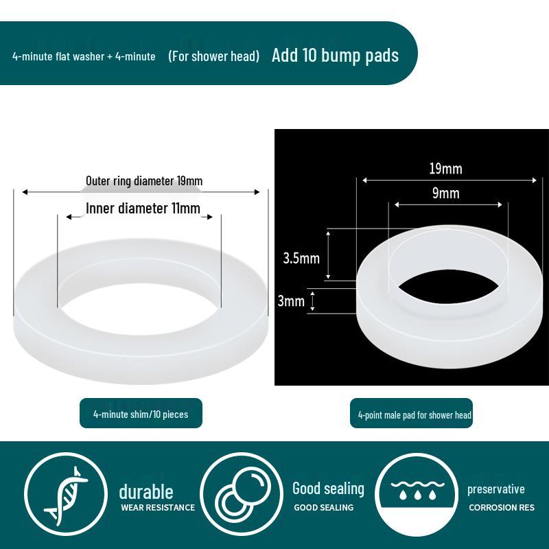 

1-inch Silicone Rubber Gasket Washer for 4-Point Faucet & 6-Point Water Heater