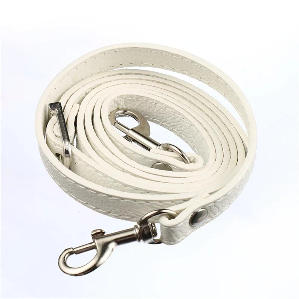 120cm Leder Schultertaschen Riemen Zubehör DIY Umhängetasche Verstellbar PU Tasche Gürtel Riemen Schwarzer Handtaschenriemen Silber Goldene Schnalle