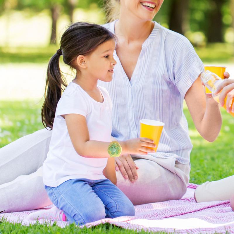 Kreativer Handgelenk-Ventilator Persönlicher Schüler Kinder Tragbare Uhr Kleiner Ventilator Luftkühler Kühlwerkzeug Mini Tasche Cartoon Ventilator