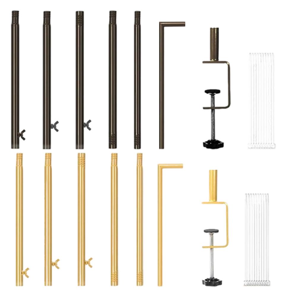Heavy Duty Adjustable Over The Table Rod Stand with Metal Tubing for Secure and Stable Table Hanging Decorations