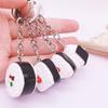 Resin Simulation Japanese Sushi Key Chain Simulation Japanese Rice Ball Model Pendant  Jewelry Girl