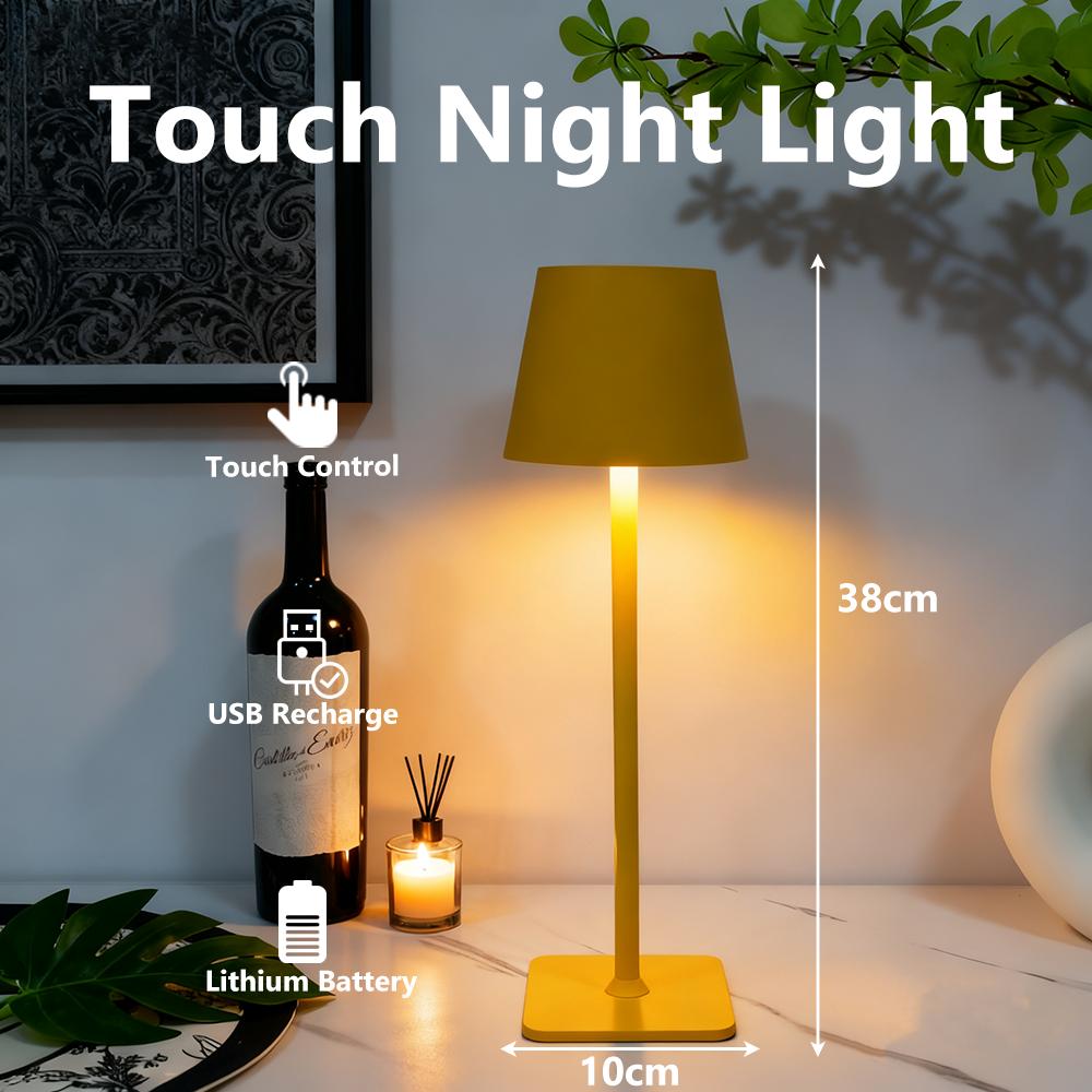 Modern LED Desk Lamp Touch Control Dimmable Brightness Color Temperature Adjustable Eye Protection Light for Study Read Office