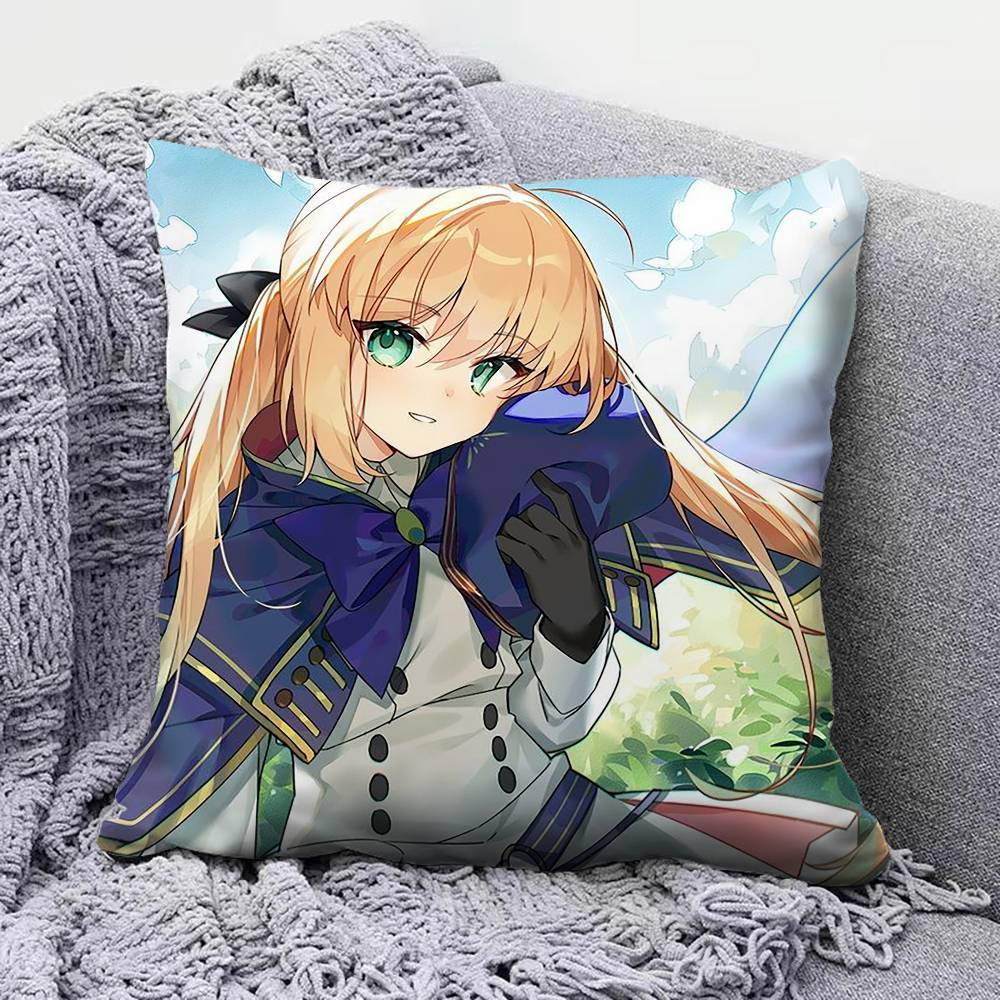 Artoria Caster Fate Grand Order Castoria Home Sofa Cushion Covers and Aecorative Custom Pillow Covers