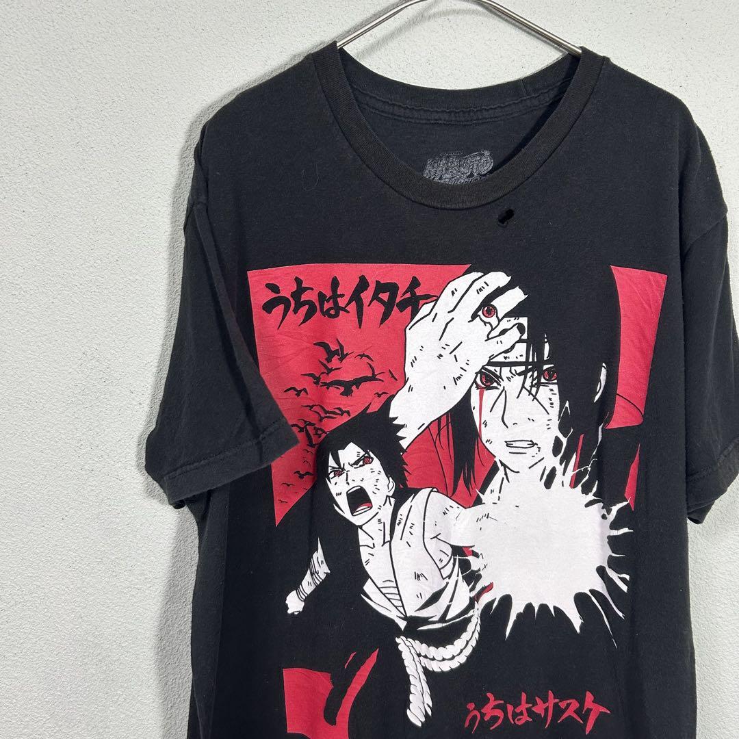 

[USED] NARUTO Sasuke Itachi tee Uchiha anime manga t-shirt