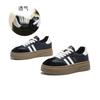 Leather Women's Autumn New Thick-soled Heightening Sports Shoes Casual Versatile Little White Shoes Fashion Board Shoes