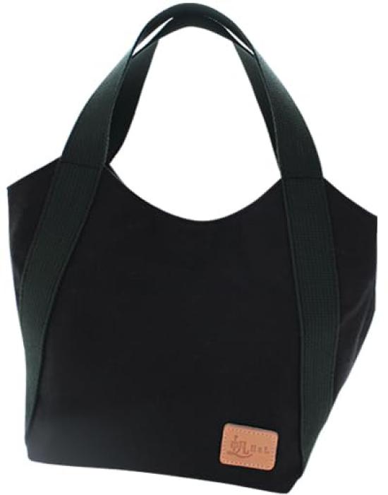 

Mini Tote Bag for Made in Wide Shoulder or [Brave] [Kurashiki Canvas] Women, Stylish, Japan, Canvas, Self-standing, Lightweight, Gusset, Handbag, чорний