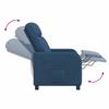 Massage Recliner Blue Fabric