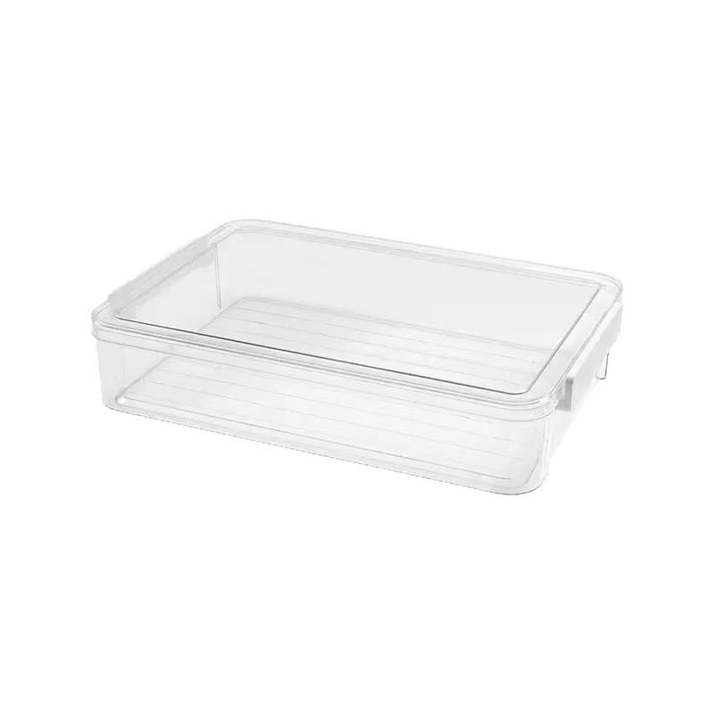 Clear A4 Document Organizer: Large Capacity File Storage Box for Office and Home