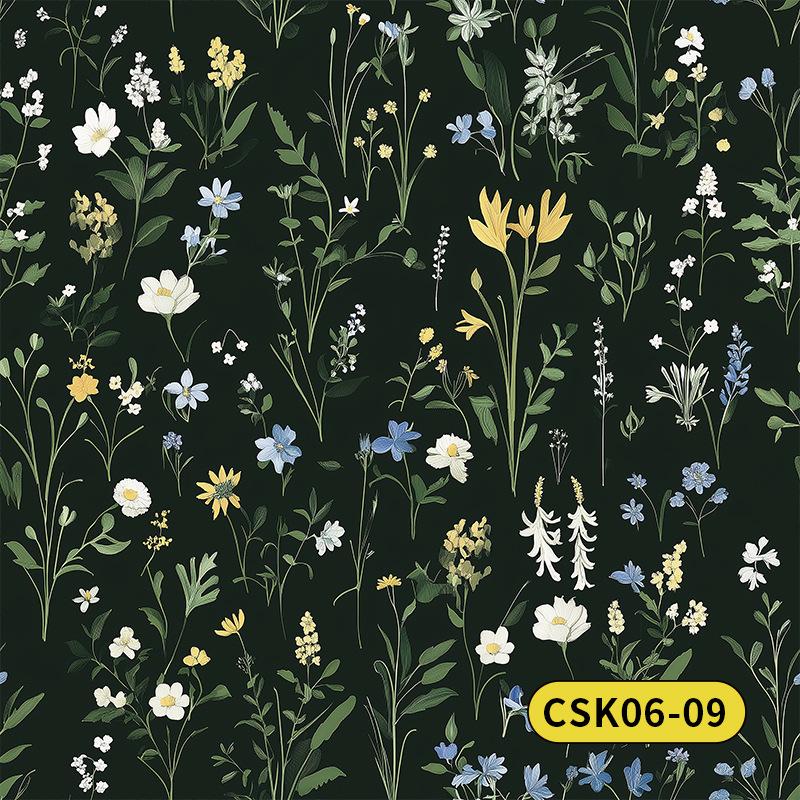 Vintage American Rose Wallpaper Bedroom Furniture Renovation Sticker Color Change Shoe Cabinet Wardrobe Door Sliding Door Transformation Wallpaper