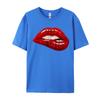 Unisex Is Unisex Is Illustration Red Biting Lips Luxury Designer TShirts Hip Hop Sweatshirts Loose Cotton ONeck Unisexs