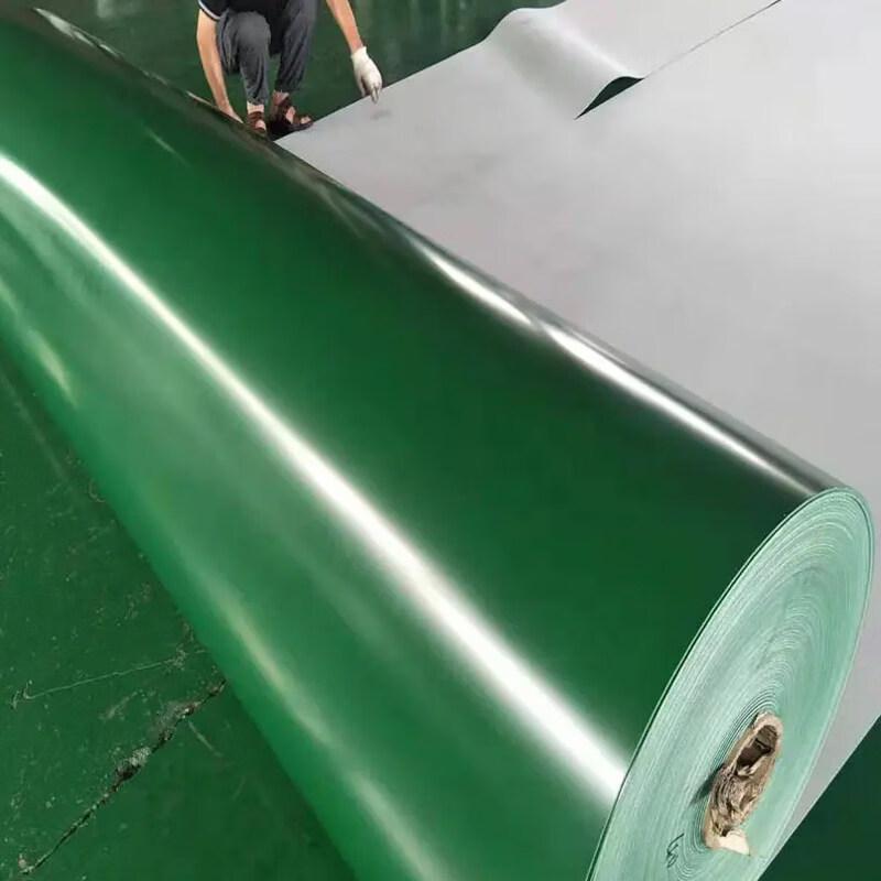 PVC Green Lightweight Flat Conveyor Belt