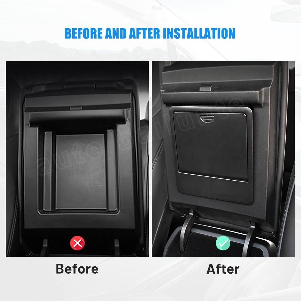 Car Armrest Holder Box Center Console Organizer Armrest Hidden Storage Box Accessories For Tesla Model 3 Model Y 2023