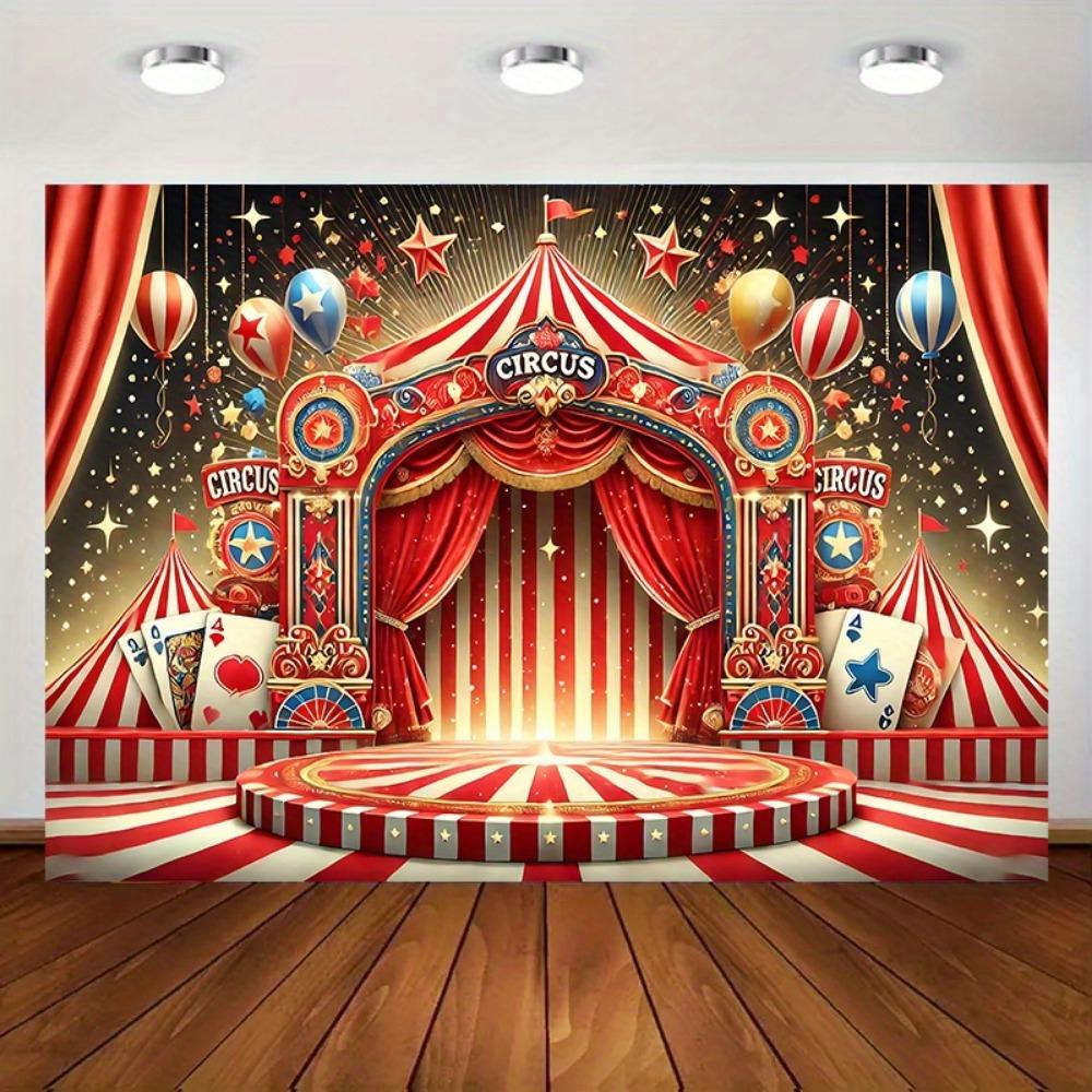 1 Piece. A Vibrant Circus Stage, Suitable for Wedding Entrances and Room Decorations. It Is Easy To Set Up.,fcl