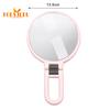 Miroir de maquillage grossissant – Poignée pliable, portable, 1 x 15 x, élégant, compact et polyvalent.