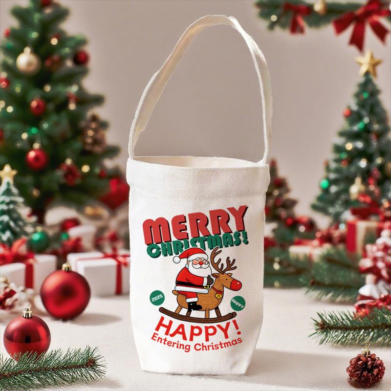 New Christmas Milk Tea Cup Cover Office Portable Mobile Coffee Cup Student Thermos Cup Protective Cover Universal