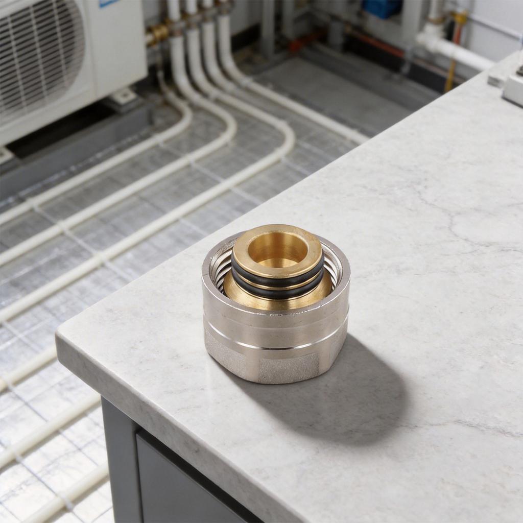 Copper Construction Manifold 2x2.0 Copper Heating Manifold Optimal Efficiency Stable Performance Home Heating Setup