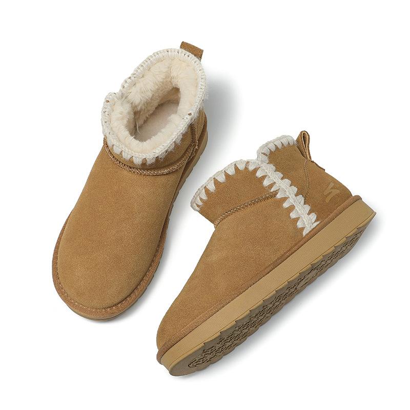 Strictly selected velvet thickened snow boots women's winter new warm fashion cotton shoes casual Northeast cotton boots 2025