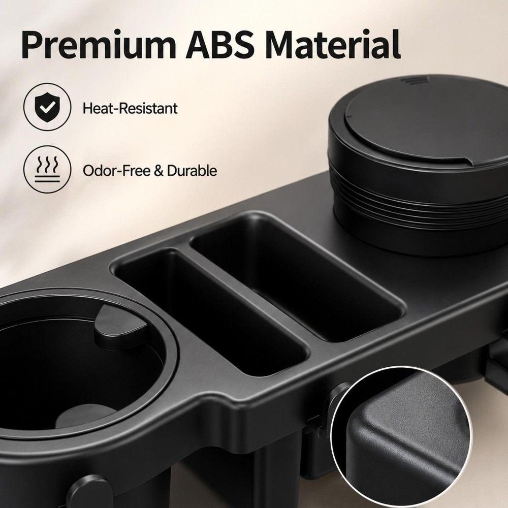 ABS Car Door Organizer Flexible Cup Grips Car Phone Storage Rack Car Cup Holder Divided Storage