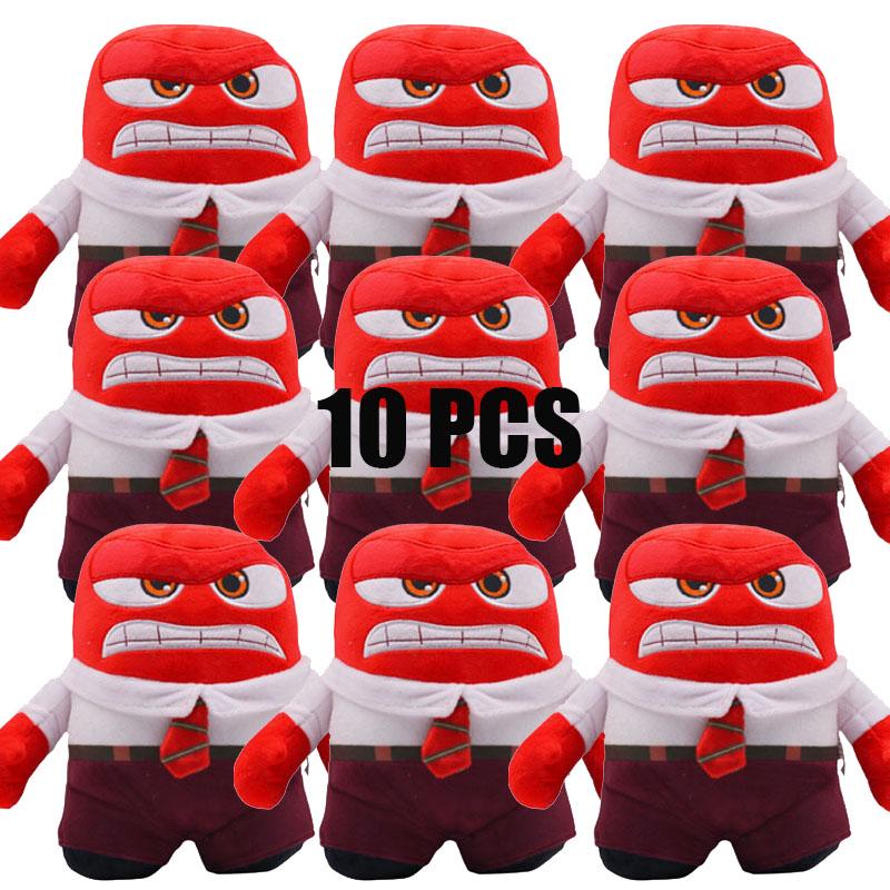 10style 21-26cm Inside Out Cartoon Characters Bing Bong Joy Sadness Anger Disgust Fear Plush Playthings Doll Presents Ideal for Children